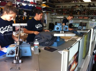 Instagrahic systems improving print results by adjusting platens on their heat press machines