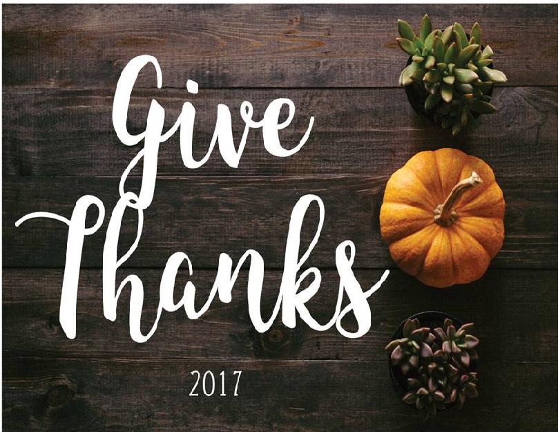give thanks logo with succelents and pumpkin 2017 Heat Press Machine - Insta Graphic Systems
