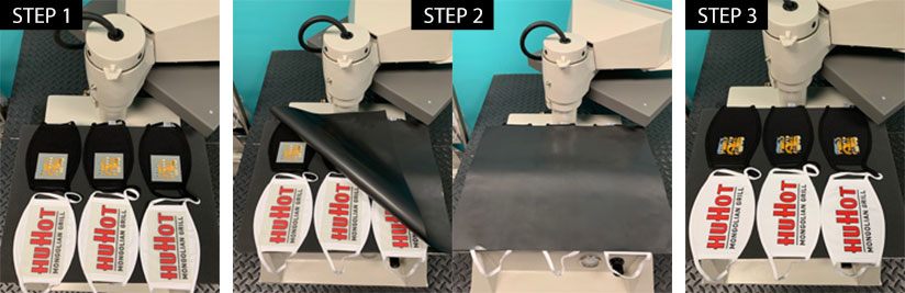 Mask product example Heat Press Machine - Insta Graphic Systems