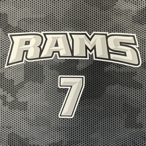 SiliconeX Rams 7 Logo Insta Graphic Systems