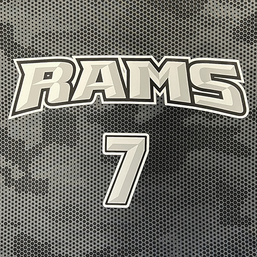 SiliconeX Rams 7 Logo Insta Graphic Systems