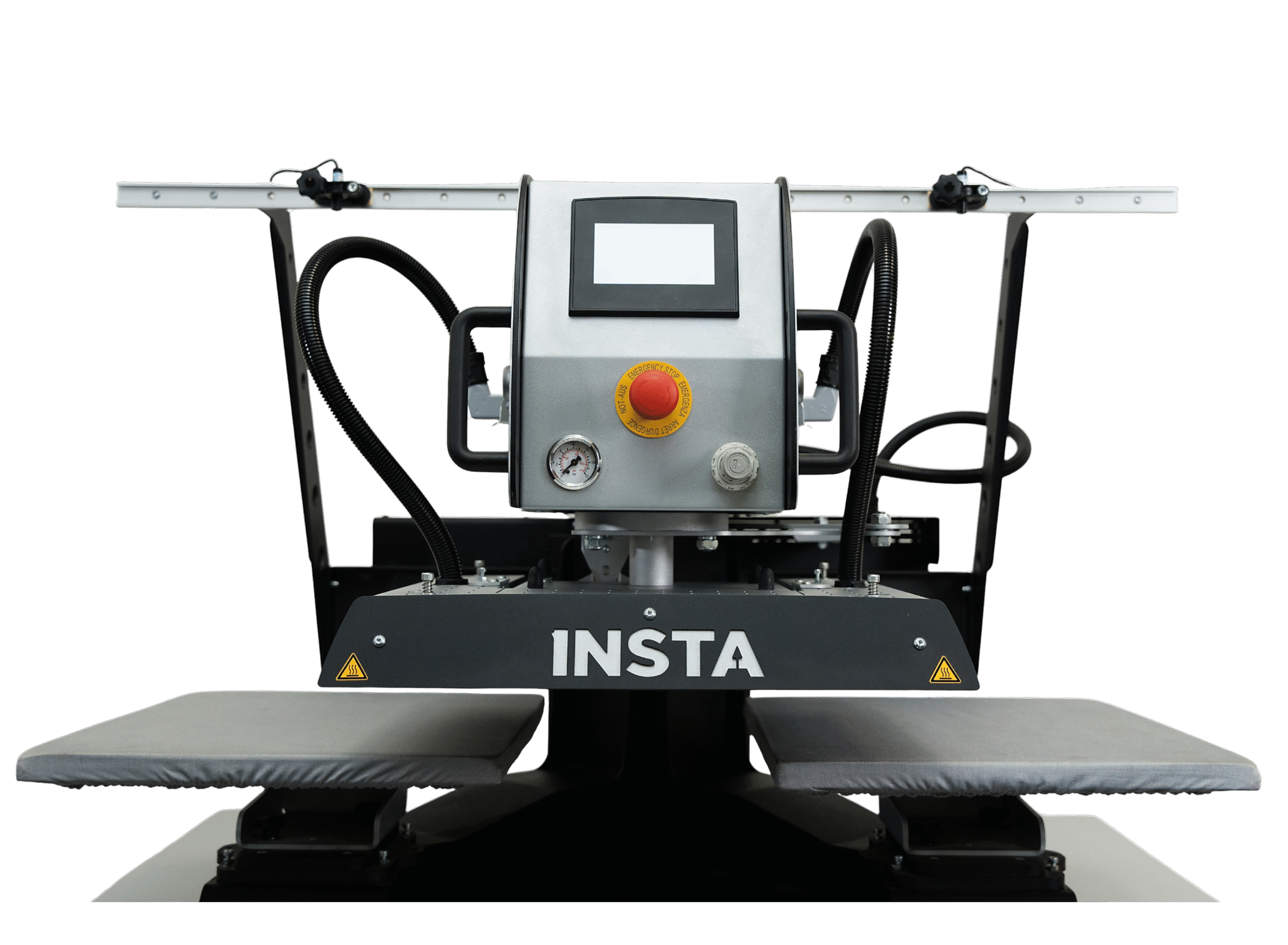 Insta Graphic Systems professional heat press machine designed for high-volume apparel production