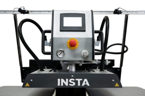 Insta Graphic Systems automatic heat press machine 780 with digital control panel for commercial garment printing and heat transfer applications